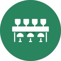 Bar Counter Creative Icon Design vector