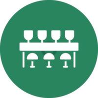 Bar Counter Creative Icon Design vector