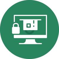 Blocked Creative Icon Design vector