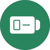 Low Battery Creative Icon Design vector
