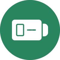 Low Battery Creative Icon Design vector