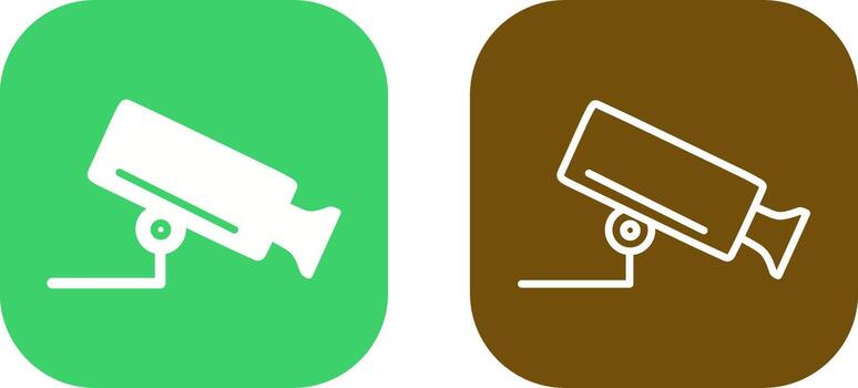 icono de vector de cámara de seguridad