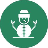 Snowman Creative Icon Design vector