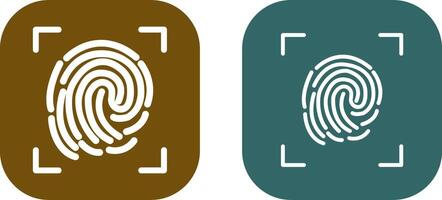 Fingerprint Lock Vector Icon