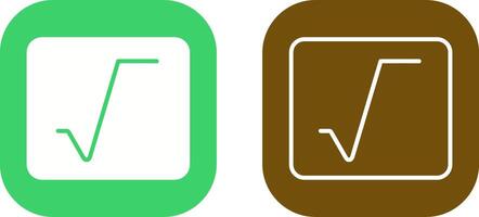 Square Root Vector Icon