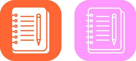 Notebook And Pen Vector Icon