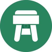 Stool Creative Icon Design vector