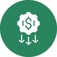 Low Startup Cost Creative Icon Design vector