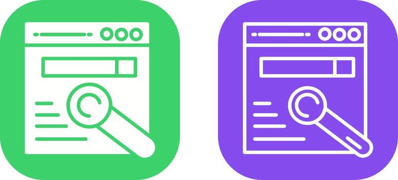 icono de vector de navegador