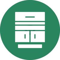 Glyph Circle Gradient Design vector