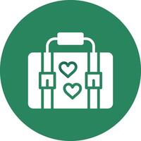 Suitcase Creative Icon Design vector