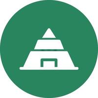 Pyramid Creative Icon Design vector