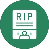 obituario creativo icono diseño vector