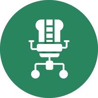 Gaming Chair Creative Icon Design vector