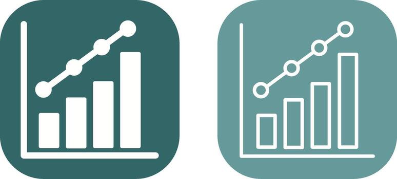 icono de vector de gráfico