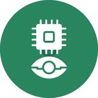 Eye Augmentation Creative Icon Design vector