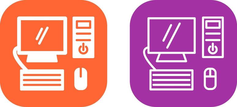 Computer Vector Icon
