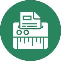 Paper Shredder Creative Icon Design vector