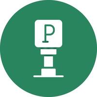 diseño de icono creativo de señal de estacionamiento vector