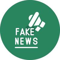Fake News Creative Icon Design vector