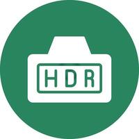 Hdr Creative Icon Design vector
