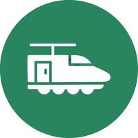 Electric Train Creative Icon Design vector