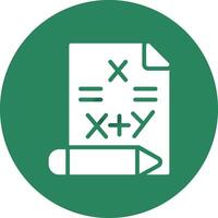 Maths Creative Icon Design vector