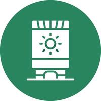 Sun Cream Creative Icon Design vector