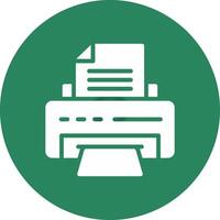 Printer Creative Icon Design vector