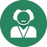 Old Man Creative Icon Design vector