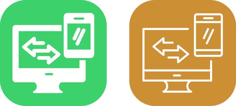 Data Synchronization Vector Icon