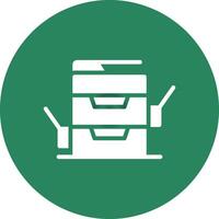 Copy Machine Creative Icon Design vector