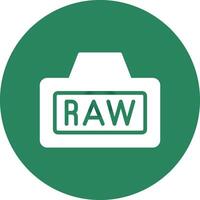 Raw Creative Icon Design vector