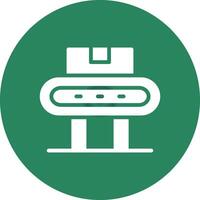 Conveyor Belt Creative Icon Design vector