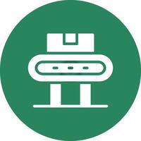 Conveyor Belt Creative Icon Design vector