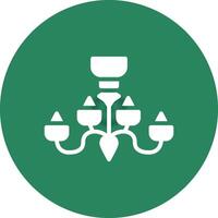 Chandelier Creative Icon Design vector