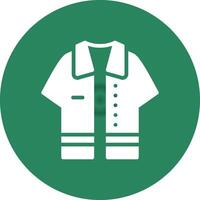 diseño de icono creativo de camisa vector