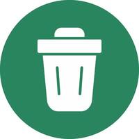 Trash Bin Creative Icon Design vector