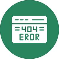 404 Error Creative Icon Design vector