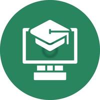Online Courses Creative Icon Design vector