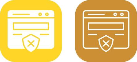 Unprotected Website Vector Icon