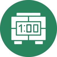Digital Clock Creative Icon Design vector