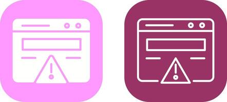 Web Error Vector Icon