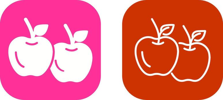 icono de vector de manzana