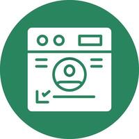 Personal Information Creative Icon Design vector