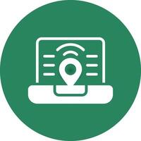 Digital Nomad Hub Creative Icon Design vector