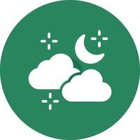 Cloudy Weather Creative Icon Design vector