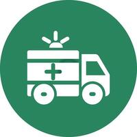 Ambulance Creative Icon Design vector