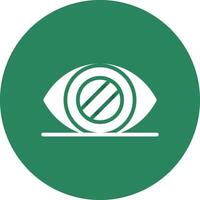 Glaucoma Creative Icon Design vector