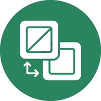 Fill And Stroke Creative Icon Design vector